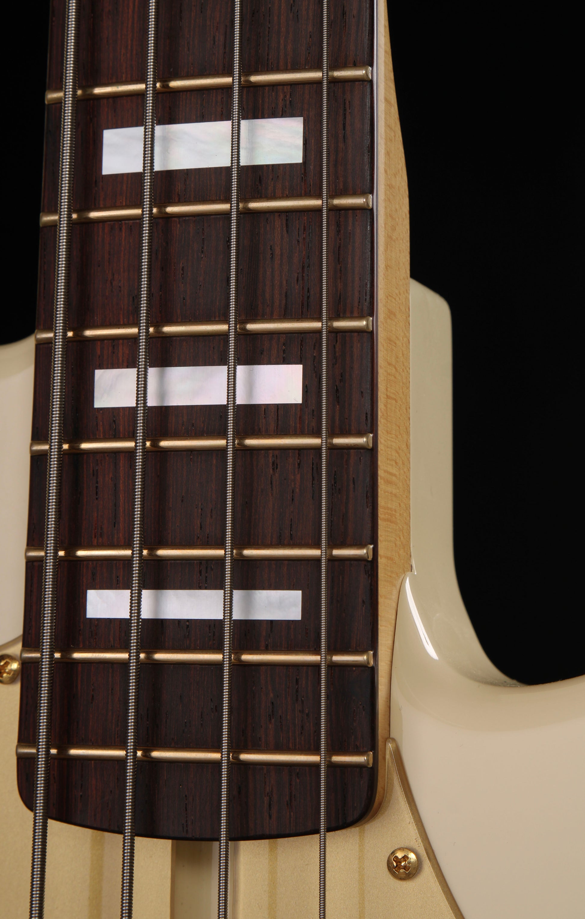 KZ Guitar Works The KZ Francisco Jed Elliott Signature Precision Bass Vintage White