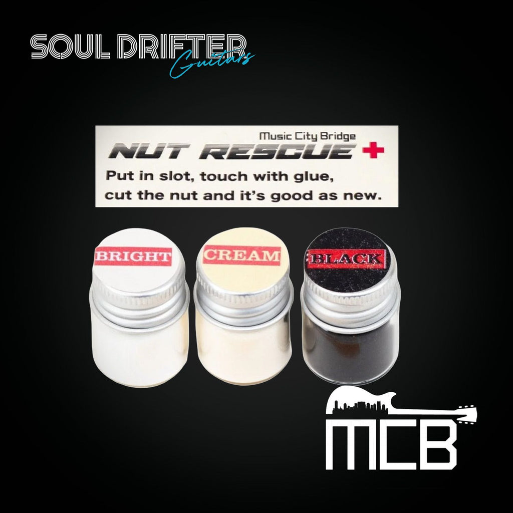 Music City Bridge Nut Rescue™ Kit, Lubricated Nut Repair Powder - Cream