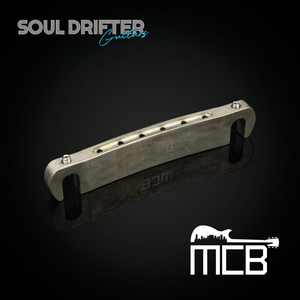Music City Bridge The Savvy™ Compensated Wraparound Tailpiece RH - Aged Nickel