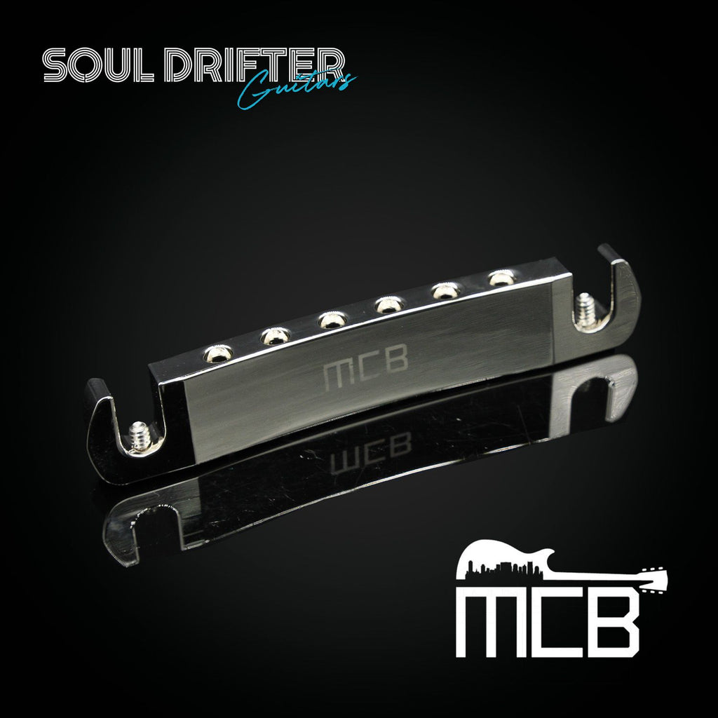 Music City Bridge The Savvy™ Compensated Wraparound Tailpiece RH - Polished Nickel