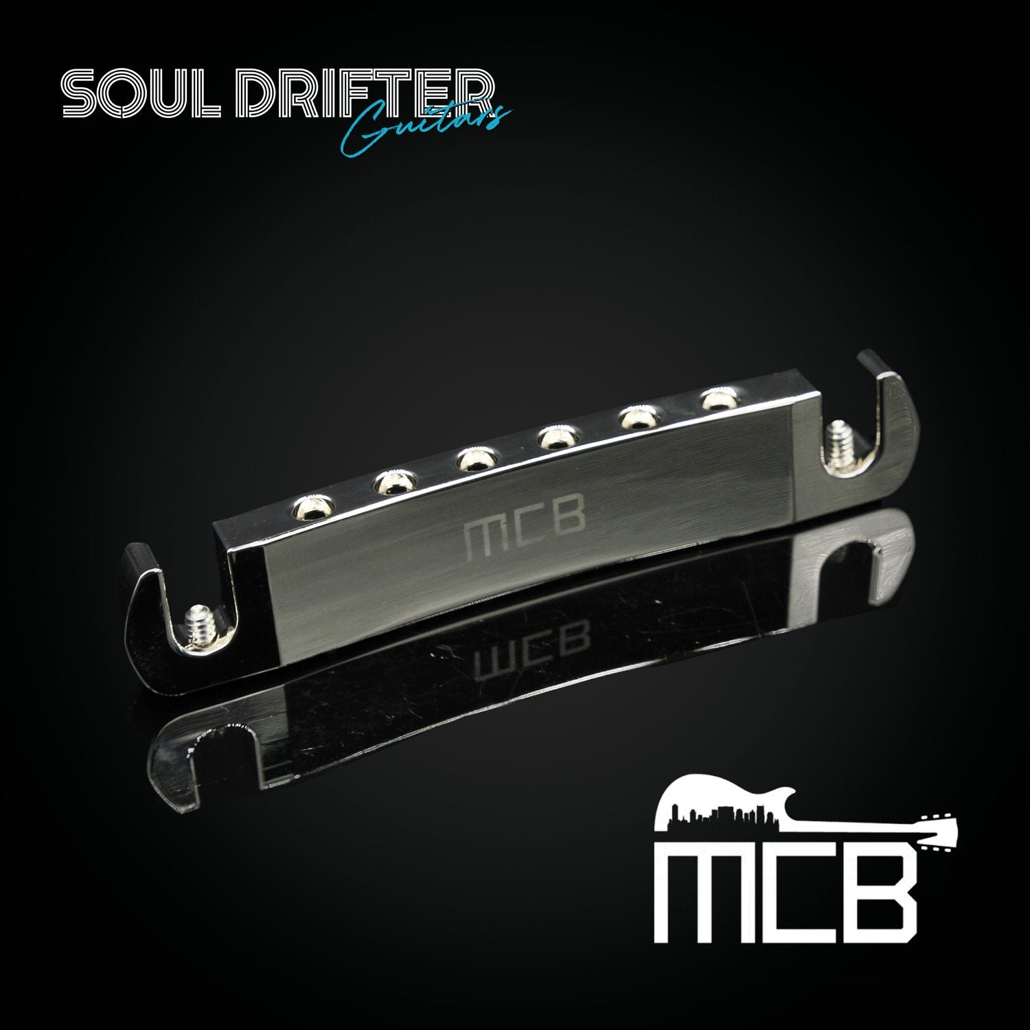 Music City Bridge The Savvy™ Compensated Wraparound Tailpiece RH - Polished Nickel