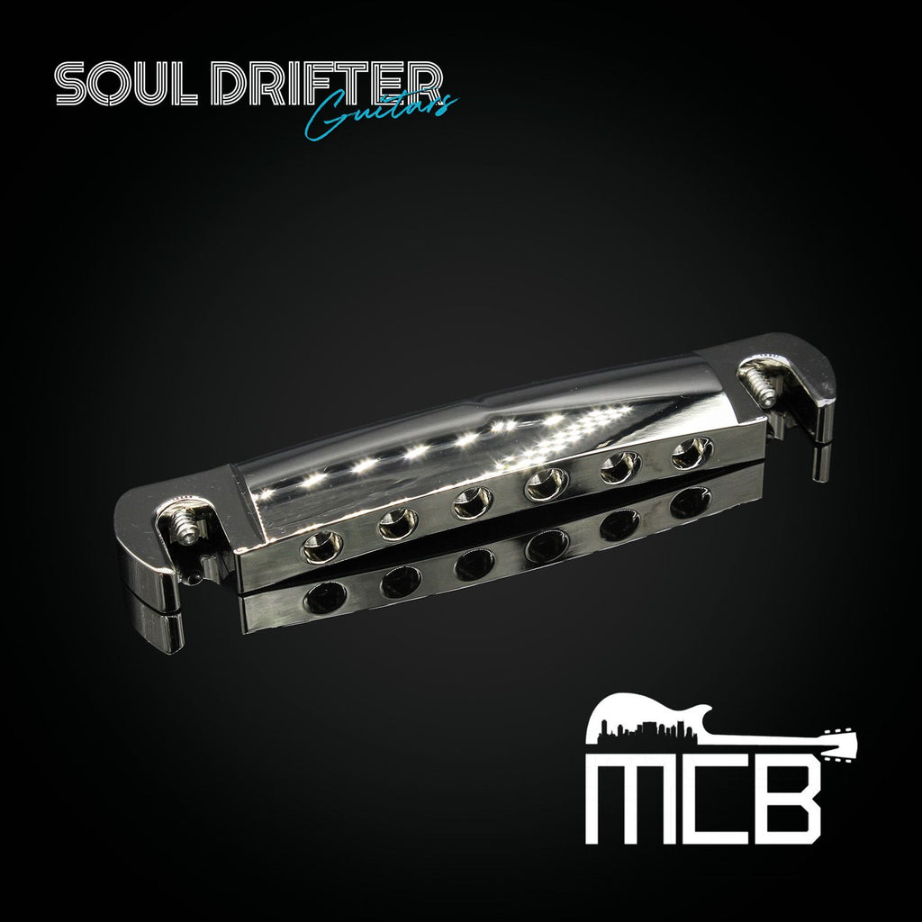 Music City Bridge The Savvy™ Compensated Wraparound Tailpiece RH - Polished Nickel