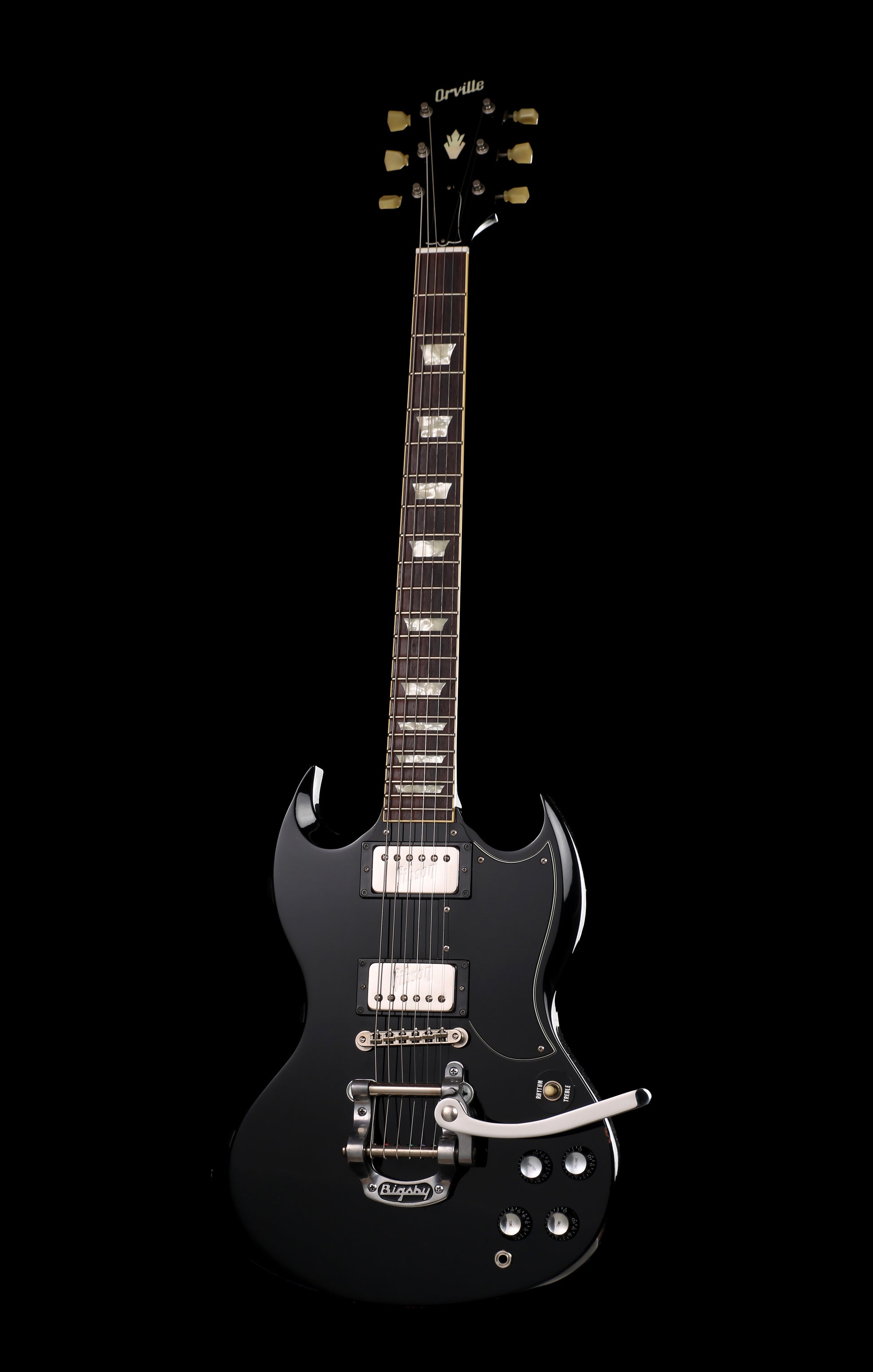 Orville SG-65 SG Ebony Gibson Pickups & Bigsby