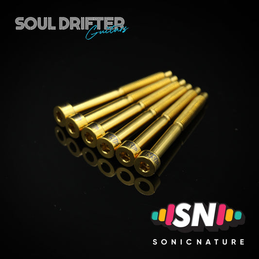Sonic Nature GR5 Titanium String Lock Screws - Gold