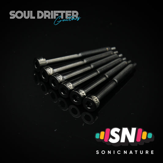 Sonic Nature GR5 Titanium String Lock Screws - Black