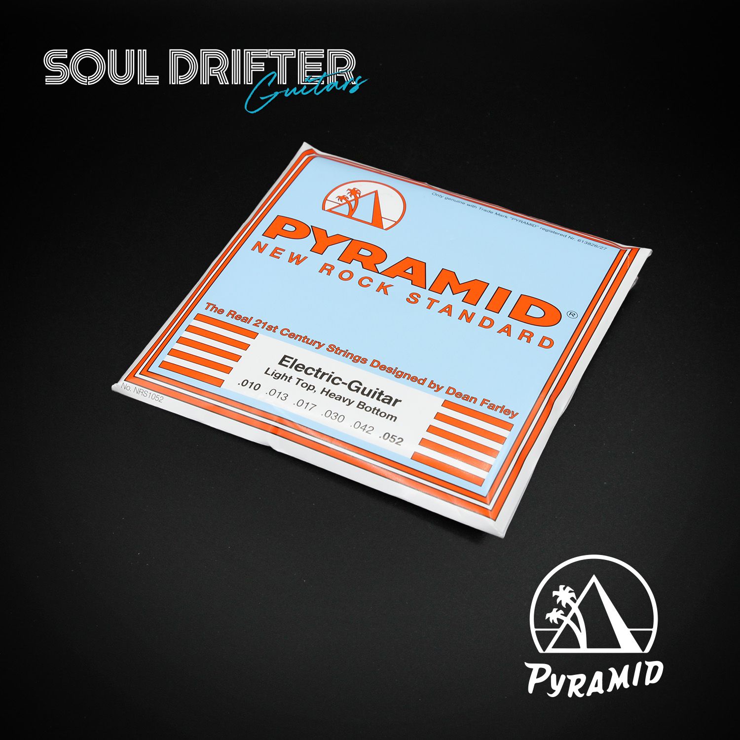 Pyramid New Rock Standard Electric Guitar Strings Light Top, Heavy Bottom (.010-.052)