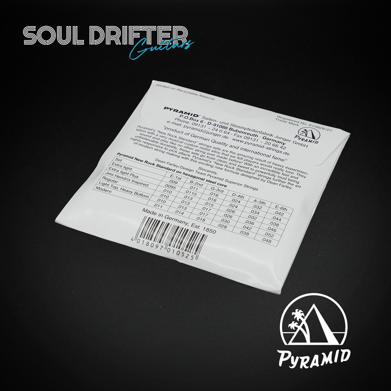 Pyramid New Rock Standard Electric Guitar Strings Regular (.010-.046)