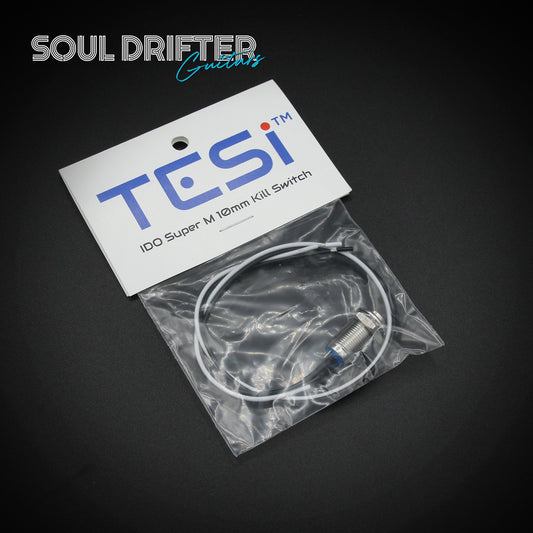 Tesi IDO Super M 10MM Metal Momentary Push Button Guitar Kill Switch - Stainless Steel