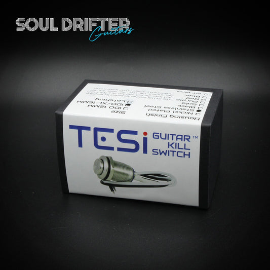 Tesi IDO XL 16MM Metal Momentary Push Button Guitar Kill Switch - Stainless Steel