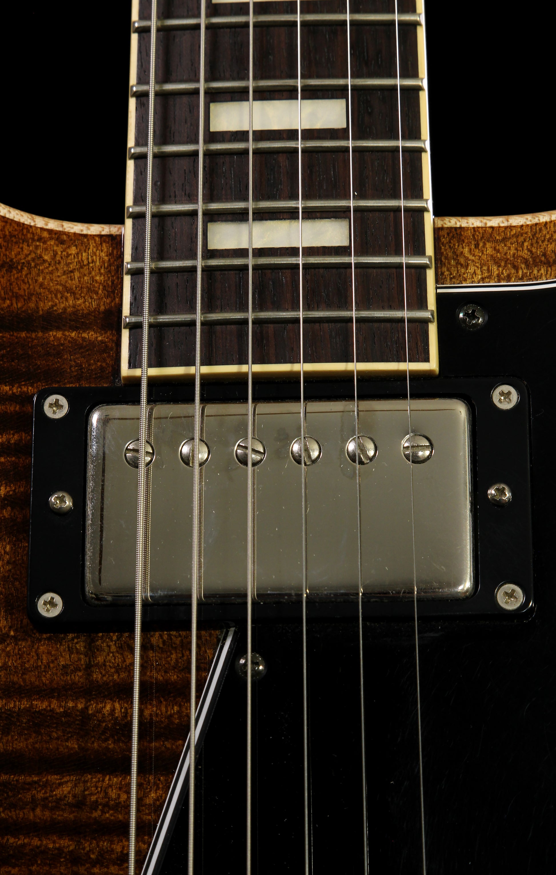 SeventySeven Guitars Albatross DX-20 Transparent Brown Flame Maple Top
