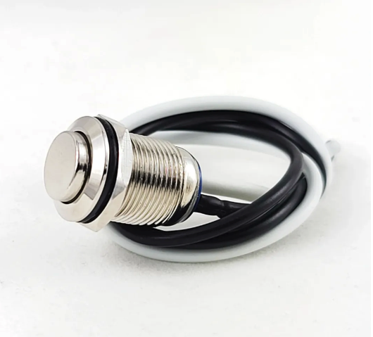 Tesi IDO 12mm Metal Momentary Push Button Guitar Kill Switch - Stainless Steel