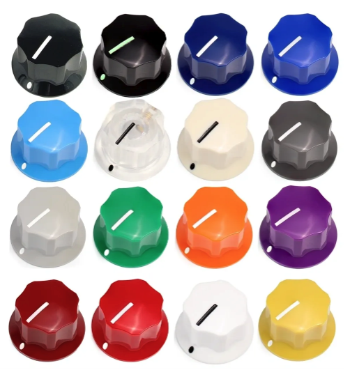 Tesi Wolfgang Guitar Knob with Brass Insert and Set Screw - Cream