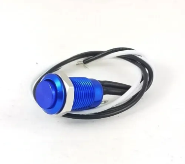 Tesi IDO Super M 10MM Metal Momentary Push Button Guitar Kill Switch - Blue