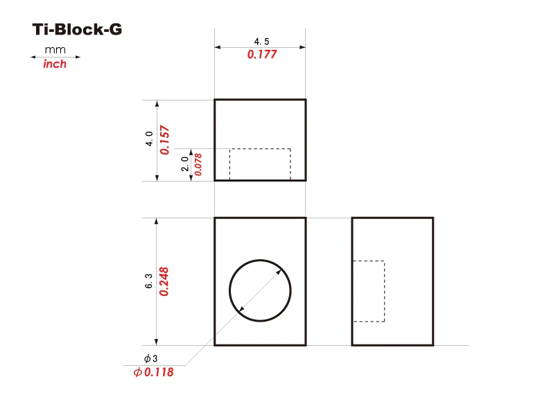 KTS Ti-Block-G Insert Block for Gotoh® GE1996T Tremolo