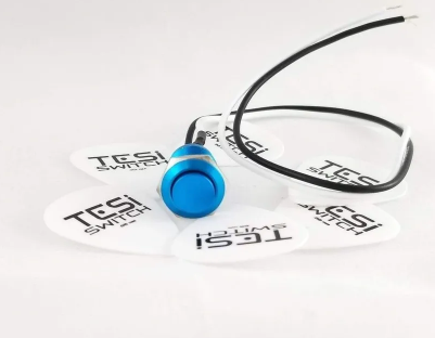 Tesi IDO 12mm Metal Momentary Push Button Guitar Kill Switch - Blue