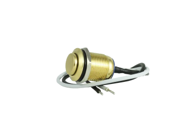 Tesi IDO 12mm Metal Momentary Push Button Guitar Kill Switch - Gold