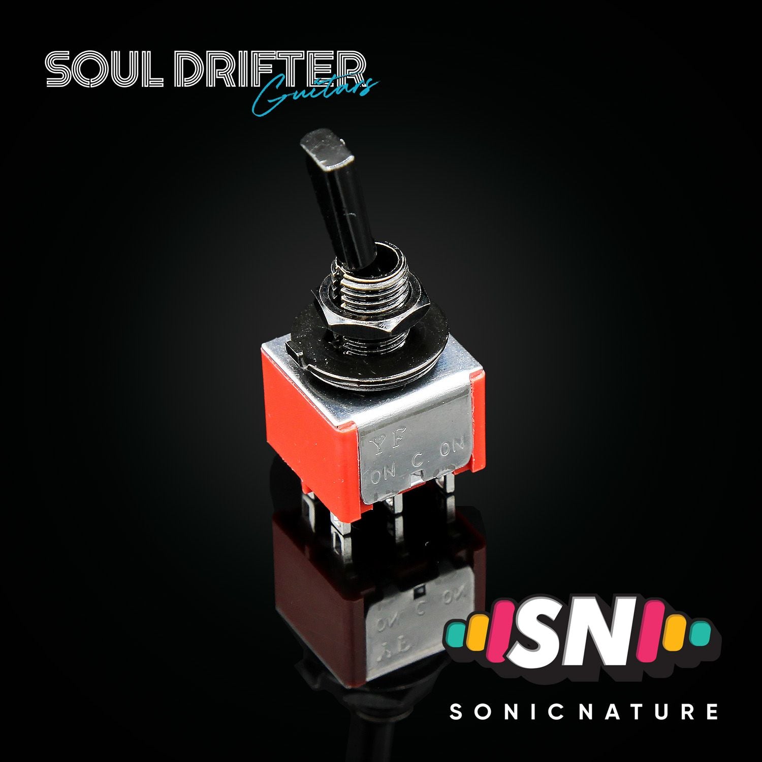 Sonic Nature 6MM Mini Toggle Switch DPDT - Chrome