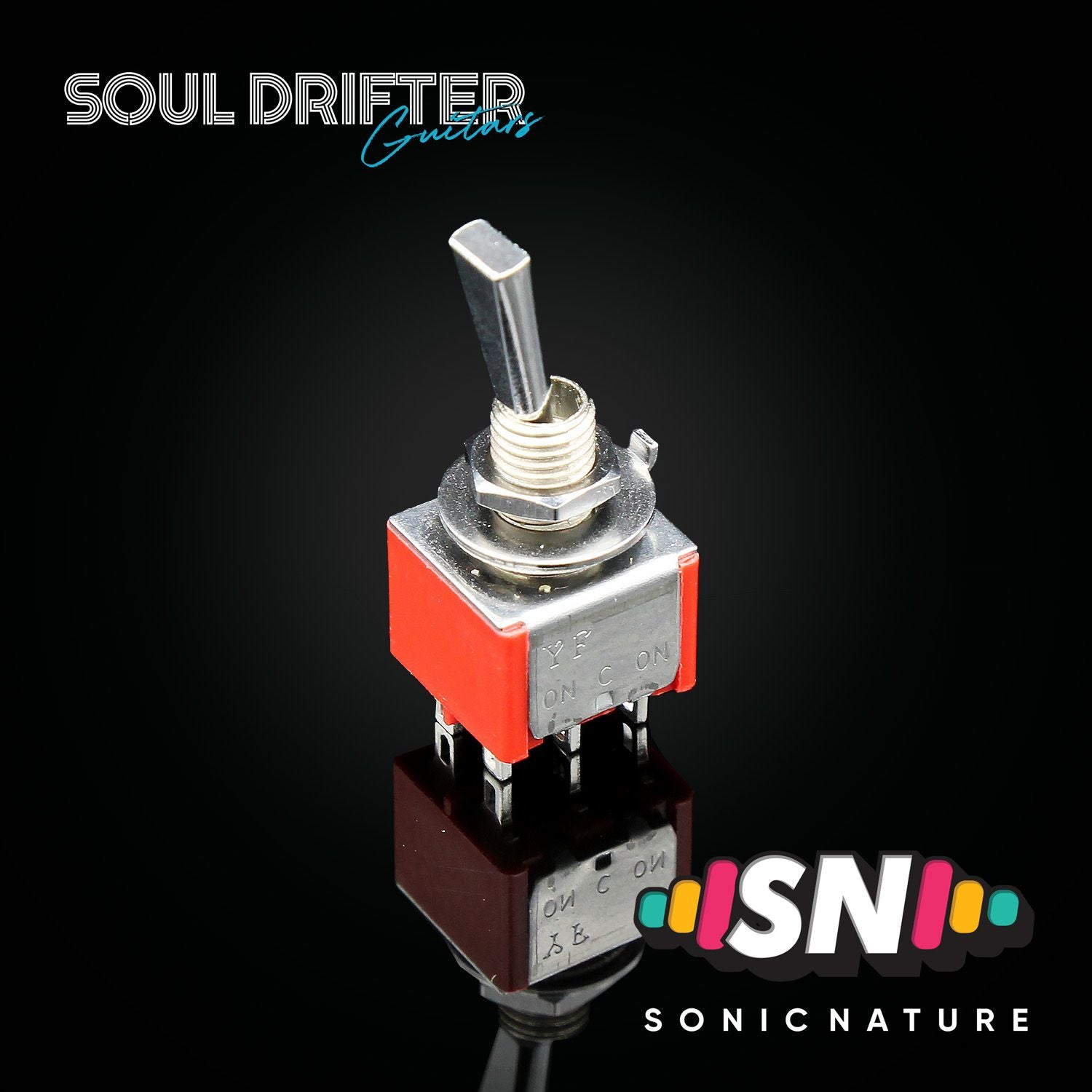 Sonic Nature 6MM Mini Toggle Switch DPDT - Chrome