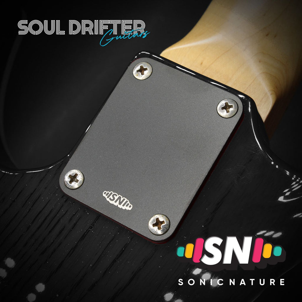 Sonic Nature GR2 Pure Titanium Neck Plate - Black