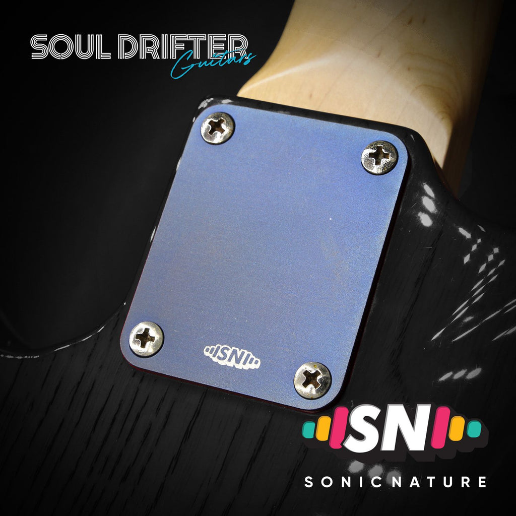 Sonic Nature GR2 Pure Titanium Neck Plate - Dark Blue