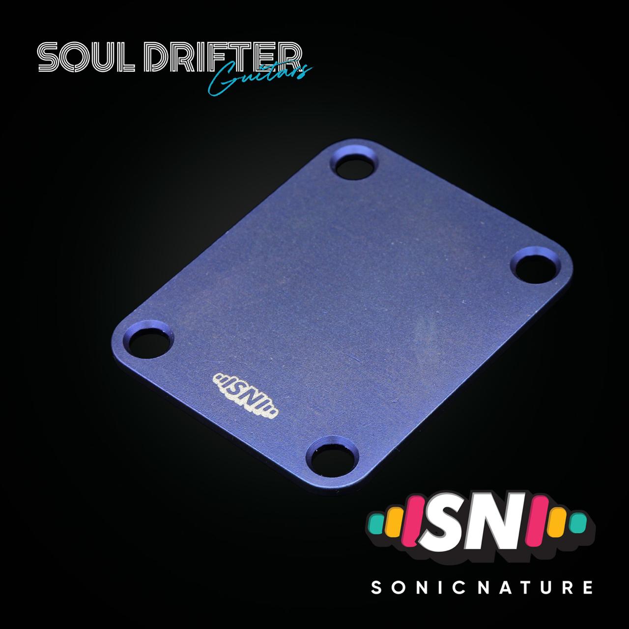 Sonic Nature GR2 Pure Titanium Neck Plate - Dark Blue