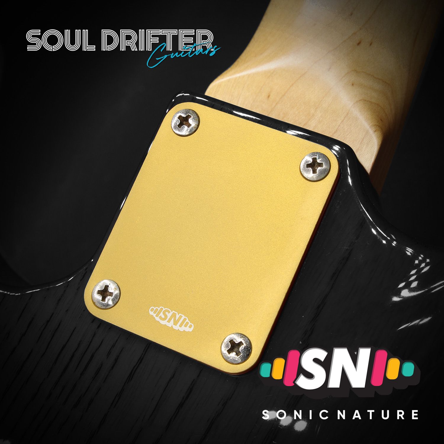 Sonic Nature GR2 Pure Titanium Neck Plate - Gold