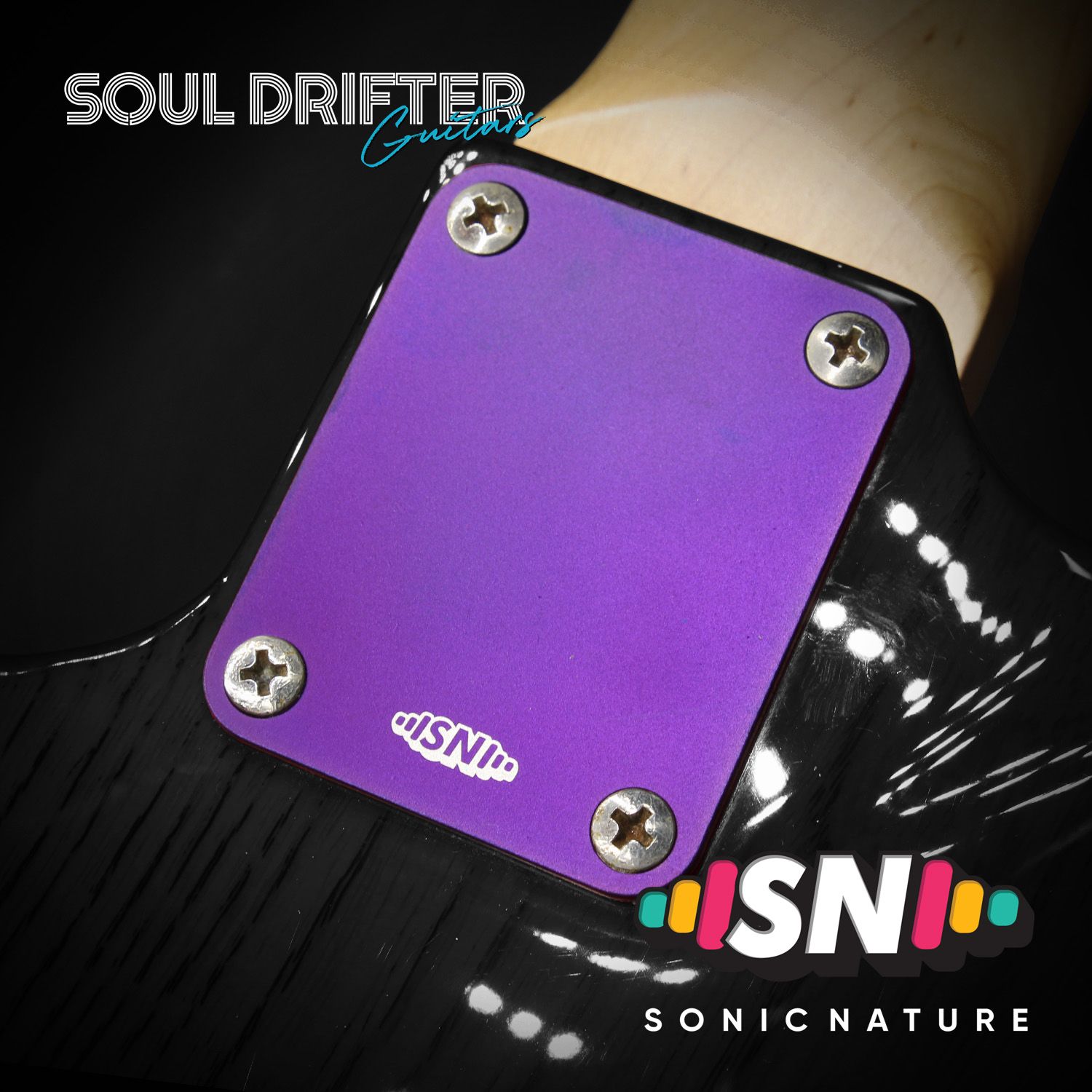 Sonic Nature GR2 Pure Titanium Neck Plate - Purple