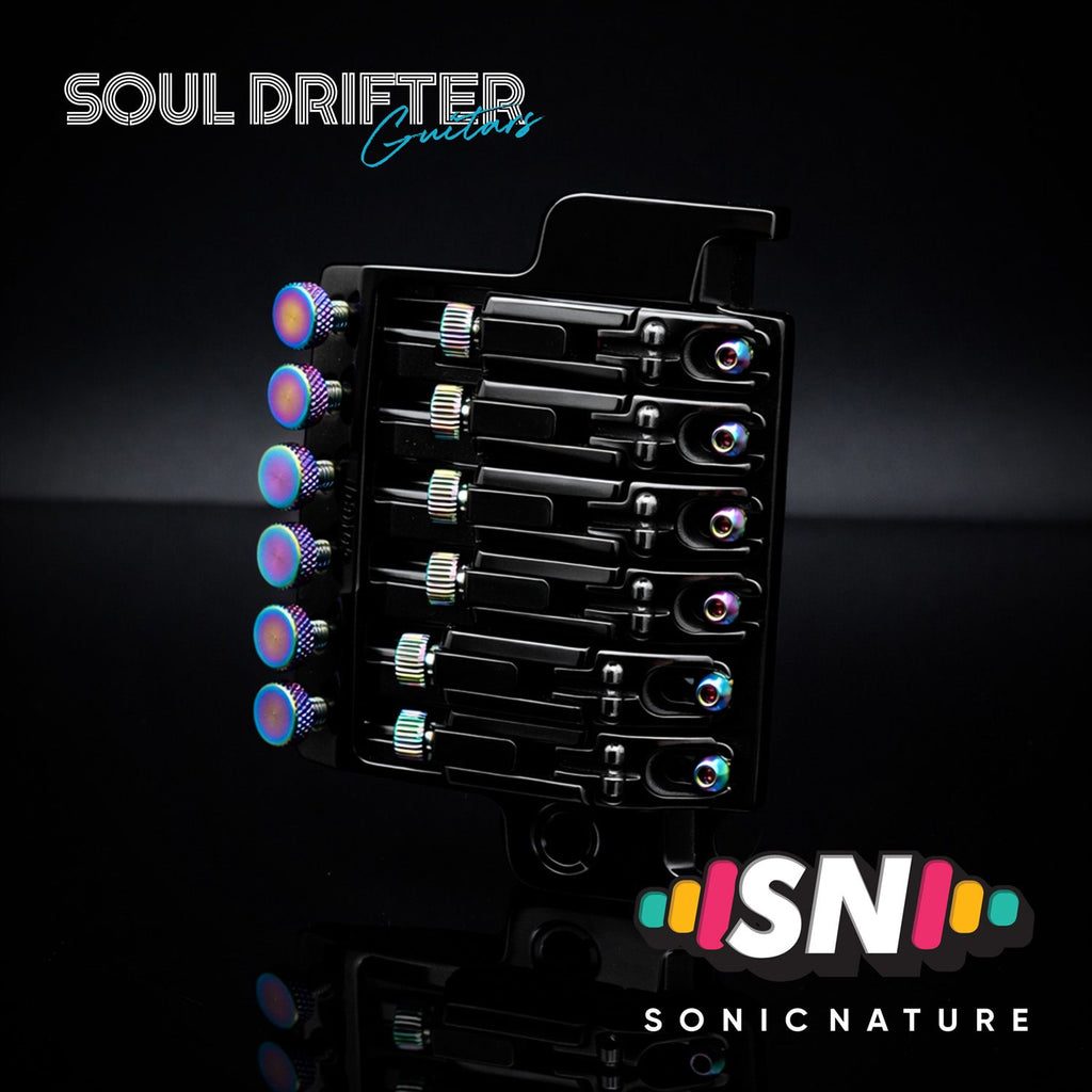 Sonic Nature GR5 Titanium Bridge Hardware Pack for Ibanez Edge - Rainbow