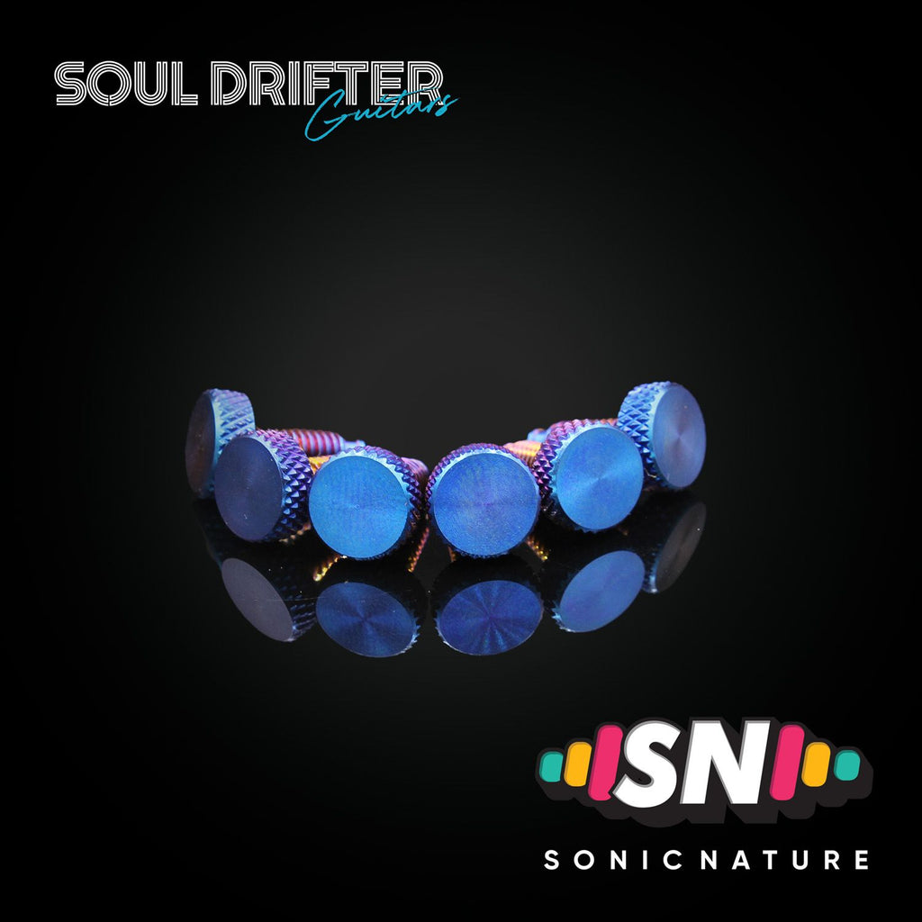 Sonic Nature GR5 Titanium Fine-Tuning Screws for Gotoh / Ibanez - Blue Flame