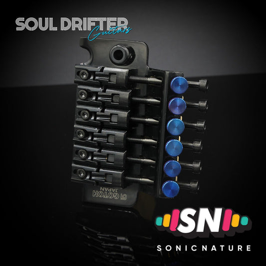 Sonic Nature GR5 Titanium Fine-Tuning Screws for Gotoh / Ibanez - Blue Flame