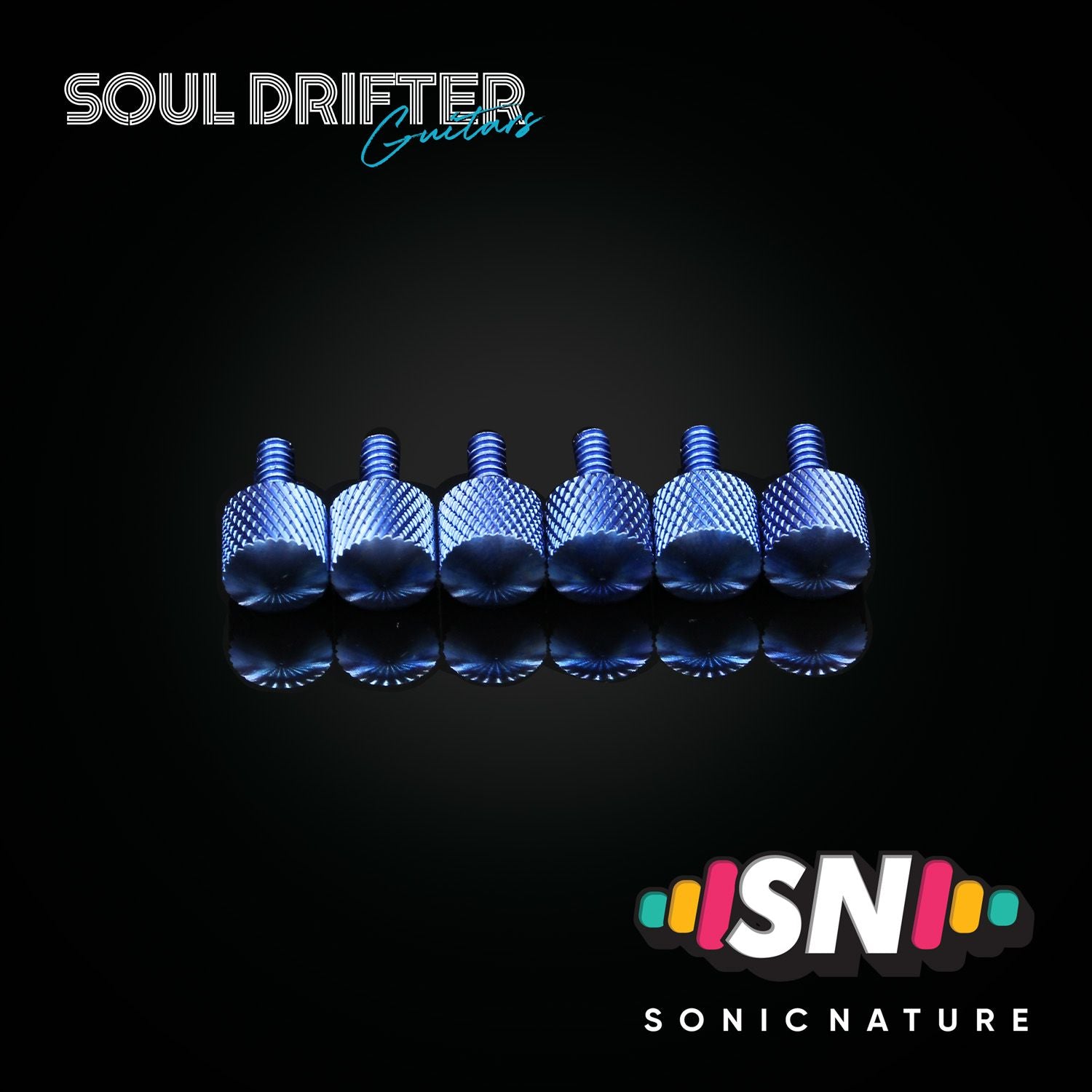 Sonic Nature GR5 Titanium Fine-Tuning Screws for Kahler - Blue