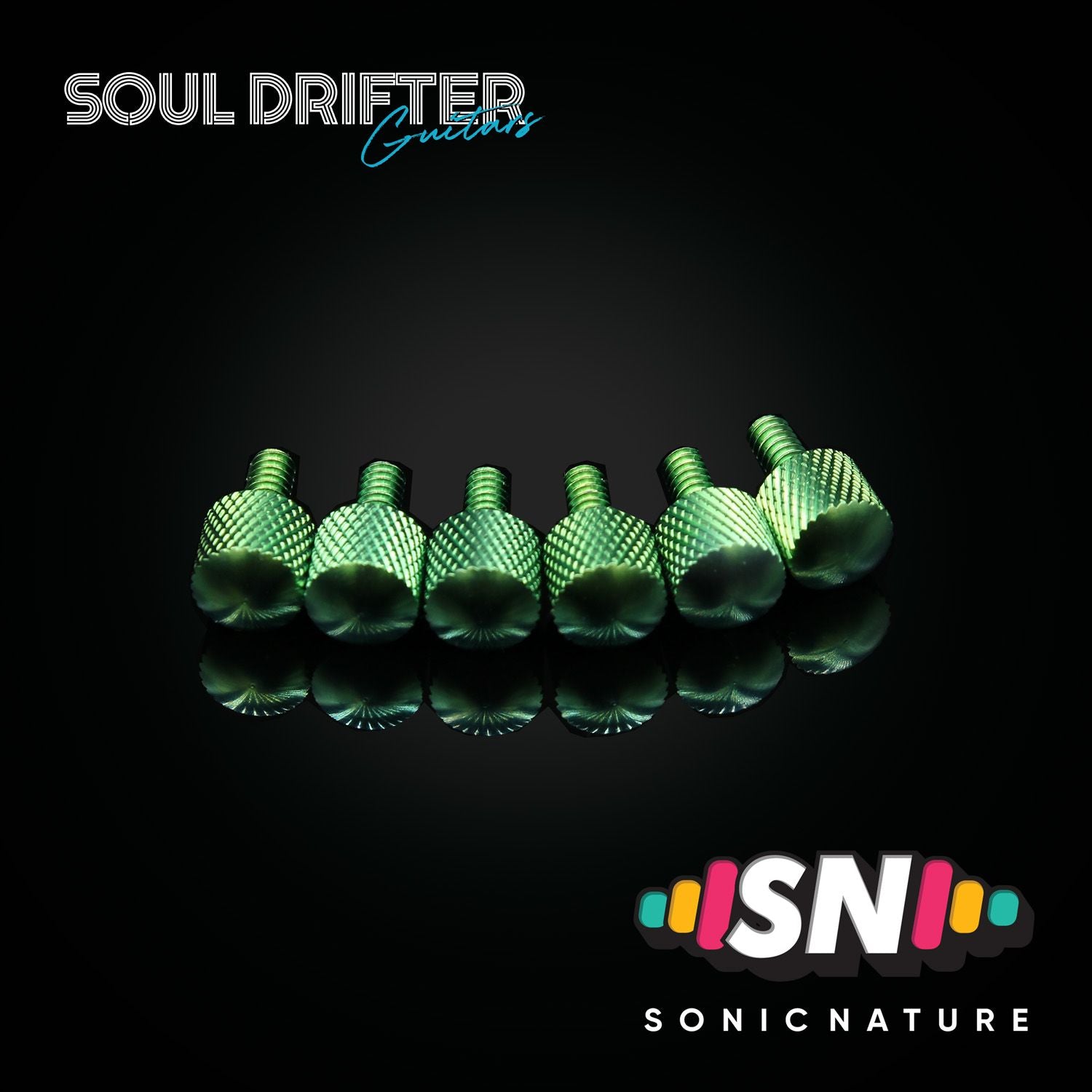 Sonic Nature GR5 Titanium Fine-Tuning Screws for Kahler - Green