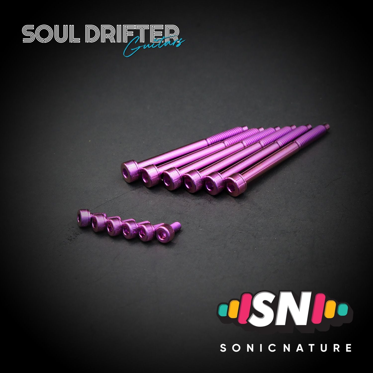 Sonic Nature GR5 Titanium Hardware Pack for GE1996T - Purple