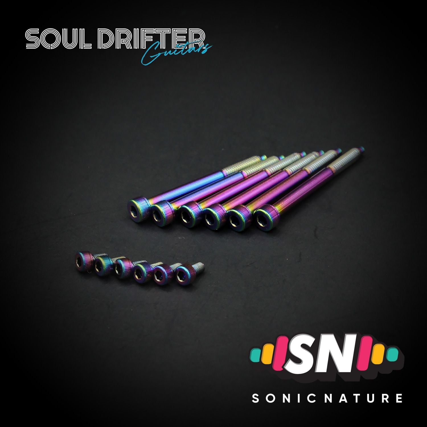 Sonic Nature GR5 Titanium Hardware Pack for GE1996T - Rainbow