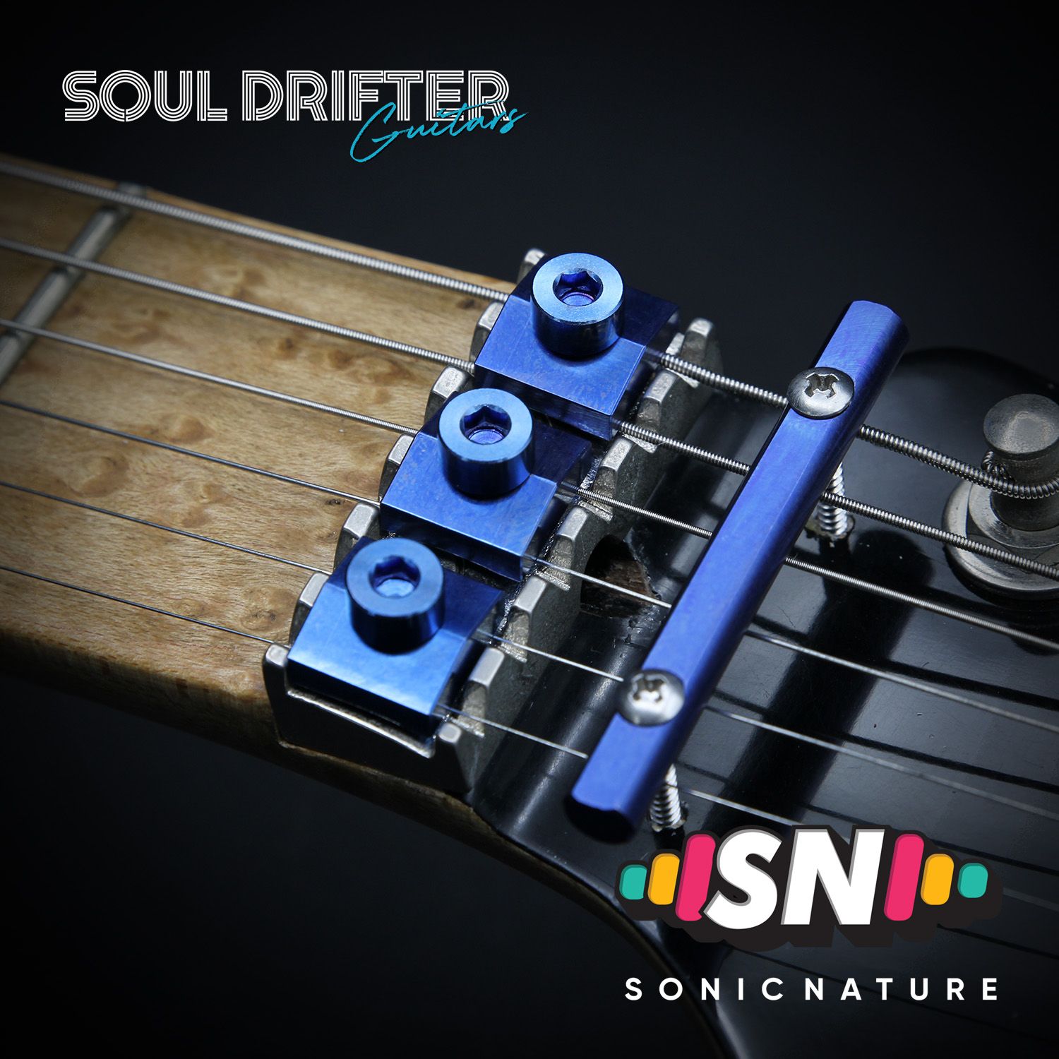 Sonic Nature GR5 Titanium Headstock Pack - Blue