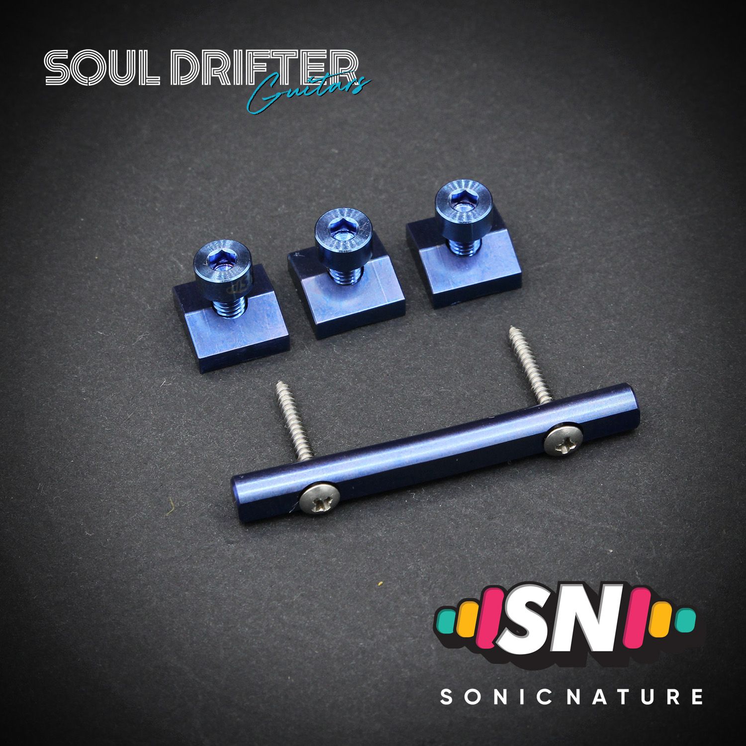 Sonic Nature GR5 Titanium Headstock Pack - Blue