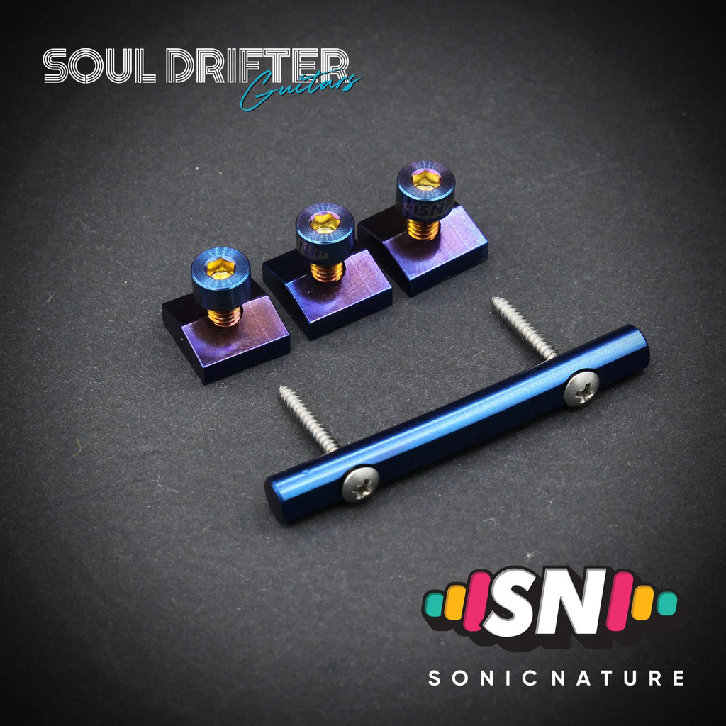 Sonic Nature GR5 Titanium Headstock Pack - Blue Flame