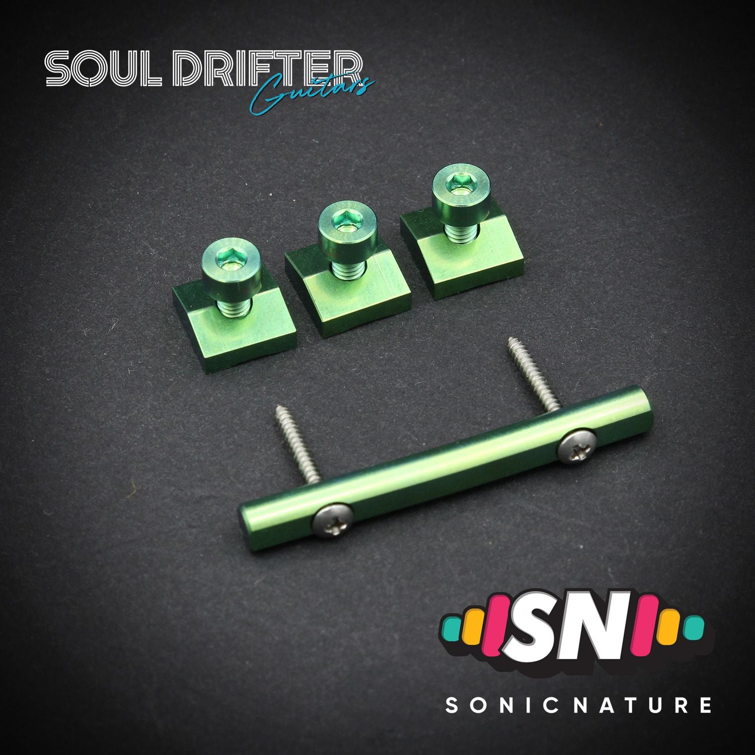 Sonic Nature GR5 Titanium Headstock Pack - Green