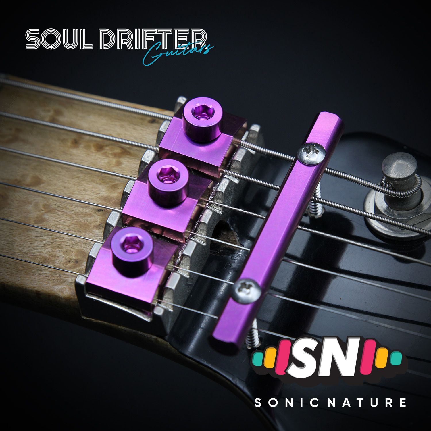 Sonic Nature GR5 Titanium Headstock Pack - Purple