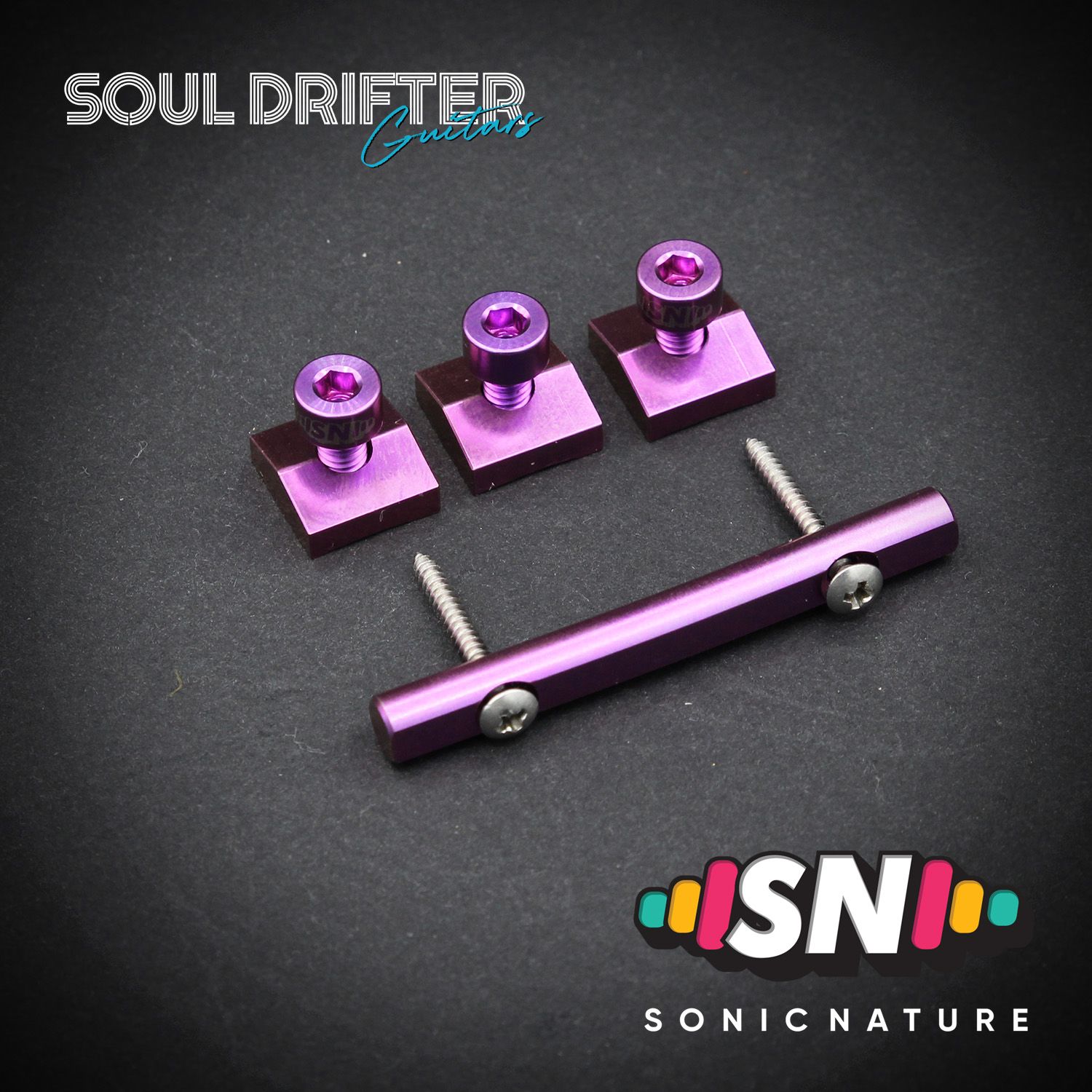 Sonic Nature GR5 Titanium Headstock Pack - Purple