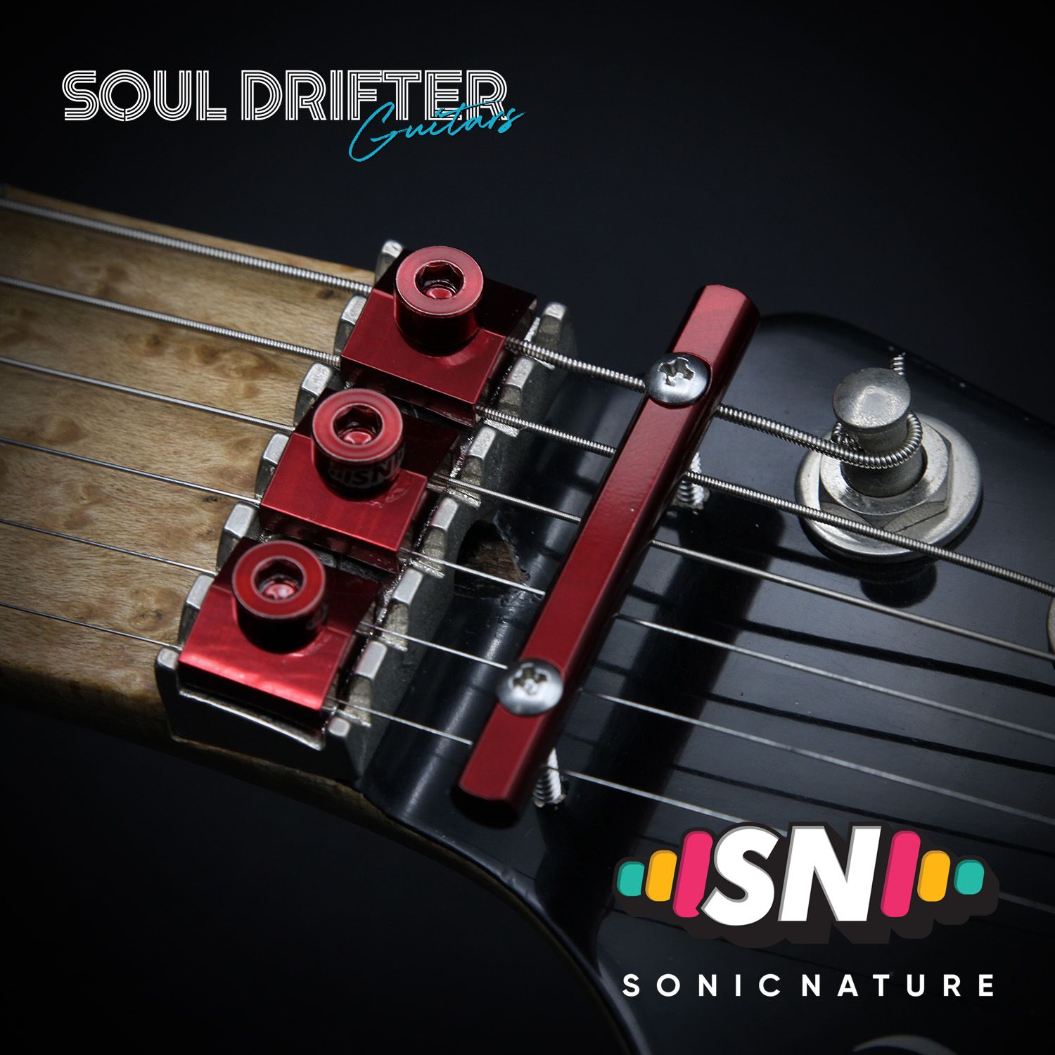 Sonic Nature GR5 Titanium Headstock Pack - Red