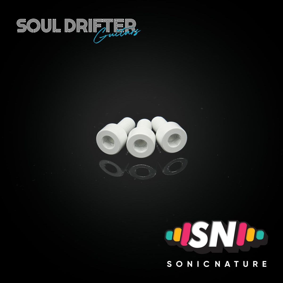 Sonic Nature GR5 Titanium Nut Clamp Screws - White