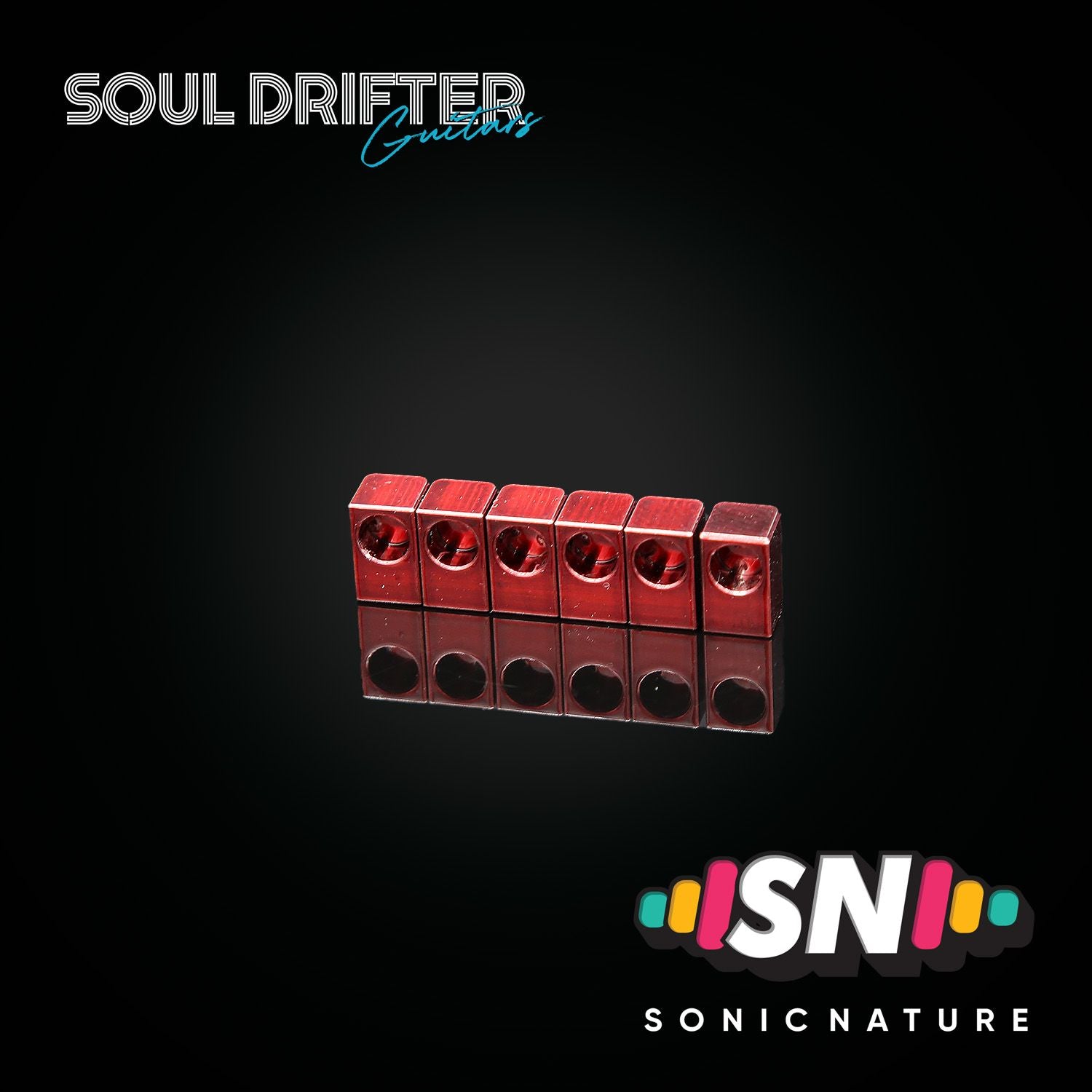 Sonic Nature GR5 Titanium Saddle Inserts for Floyd - Red