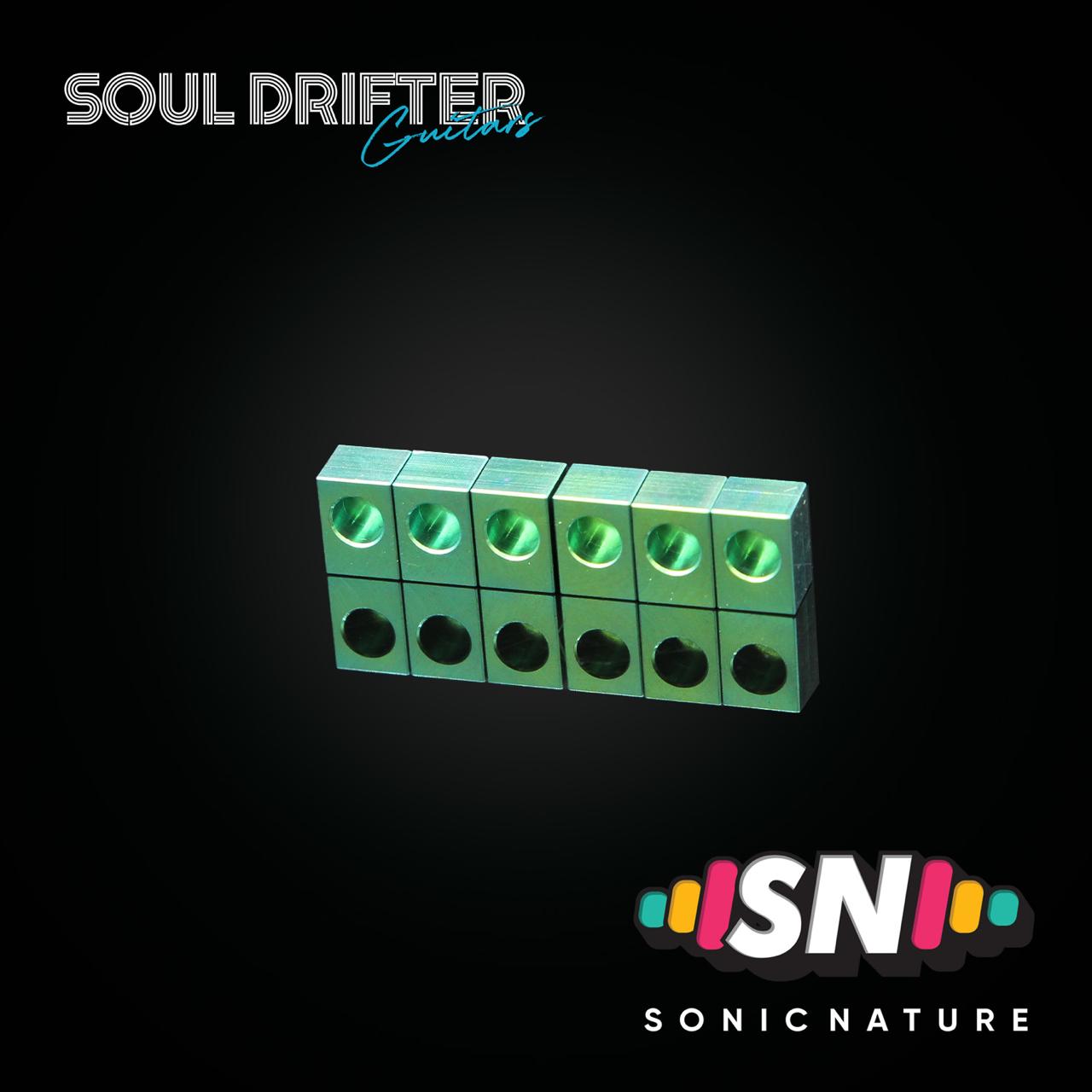 Sonic Nature GR5 Titanium Saddle Inserts for Gotoh® GE1996T - Green