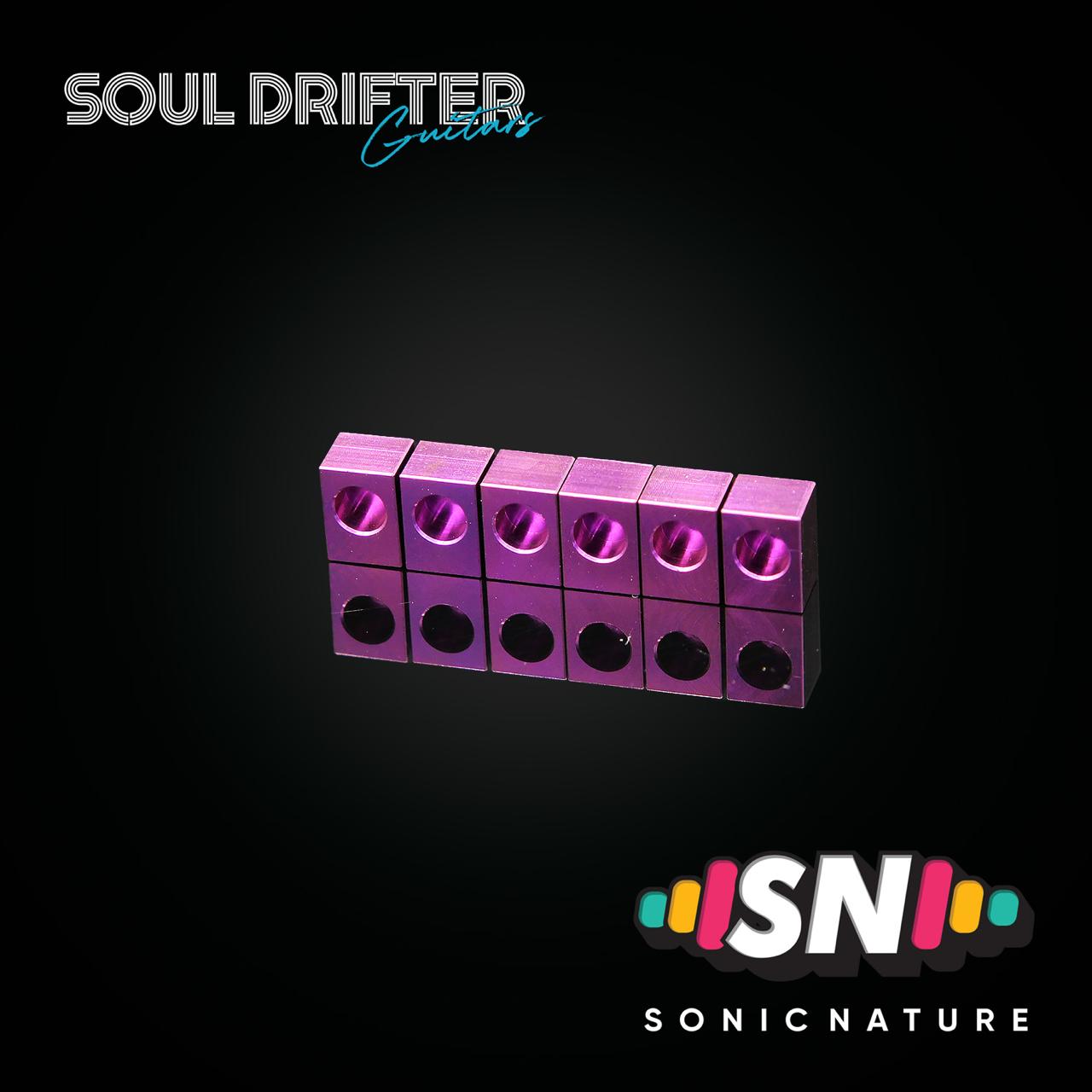 Sonic Nature GR5 Titanium Saddle Inserts for Gotoh® GE1996T - Purple