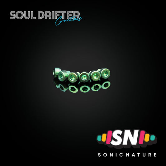 Sonic Nature GR5 Titanium Saddle Screws for GE1996T - Green