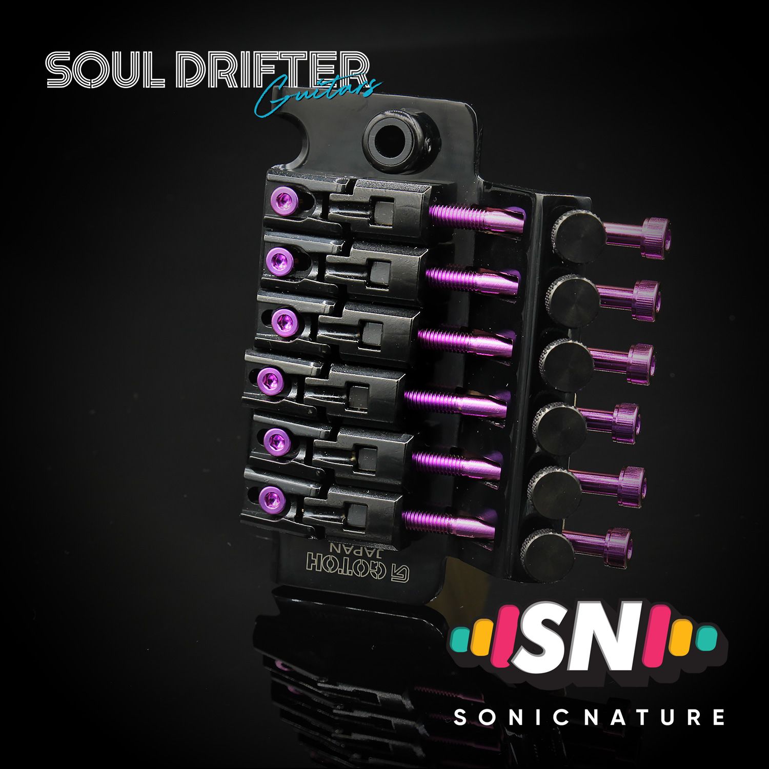 Sonic Nature GR5 Titanium Saddle Screws for GE1996T - Purple