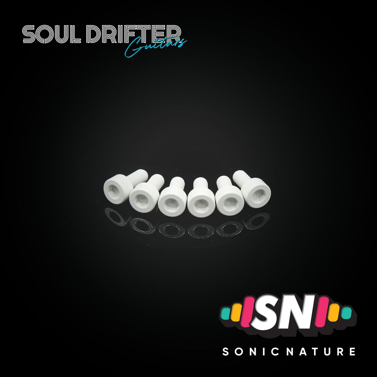 Sonic Nature GR5 Titanium Saddle Screws for Floyd - White