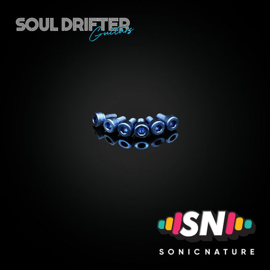 Sonic Nature GR5 Titanium Saddle Screws for GE1996T - Midnight Blue
