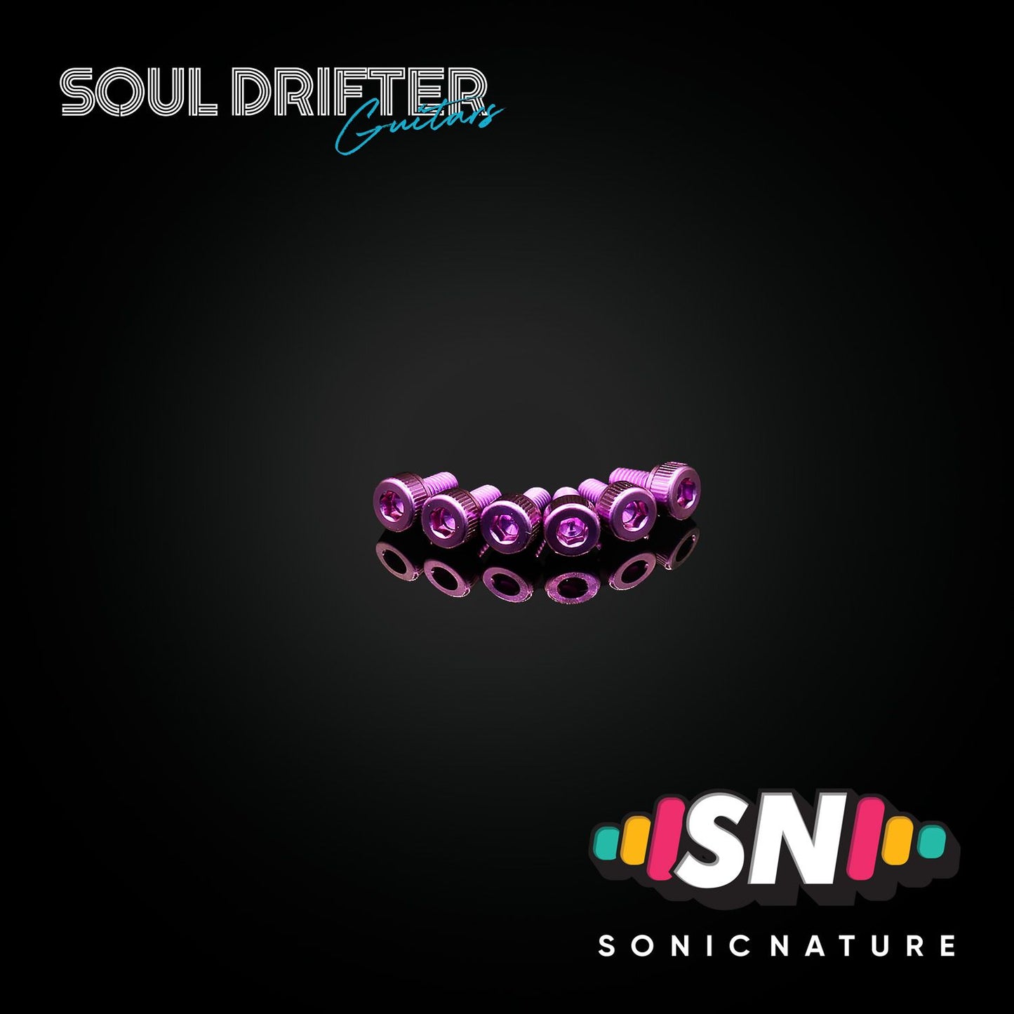 Sonic Nature GR5 Titanium Saddle Screws for GE1996T - Purple